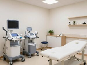 Advanced physiotherapy equipment and treatment room at HSR Layout clinic