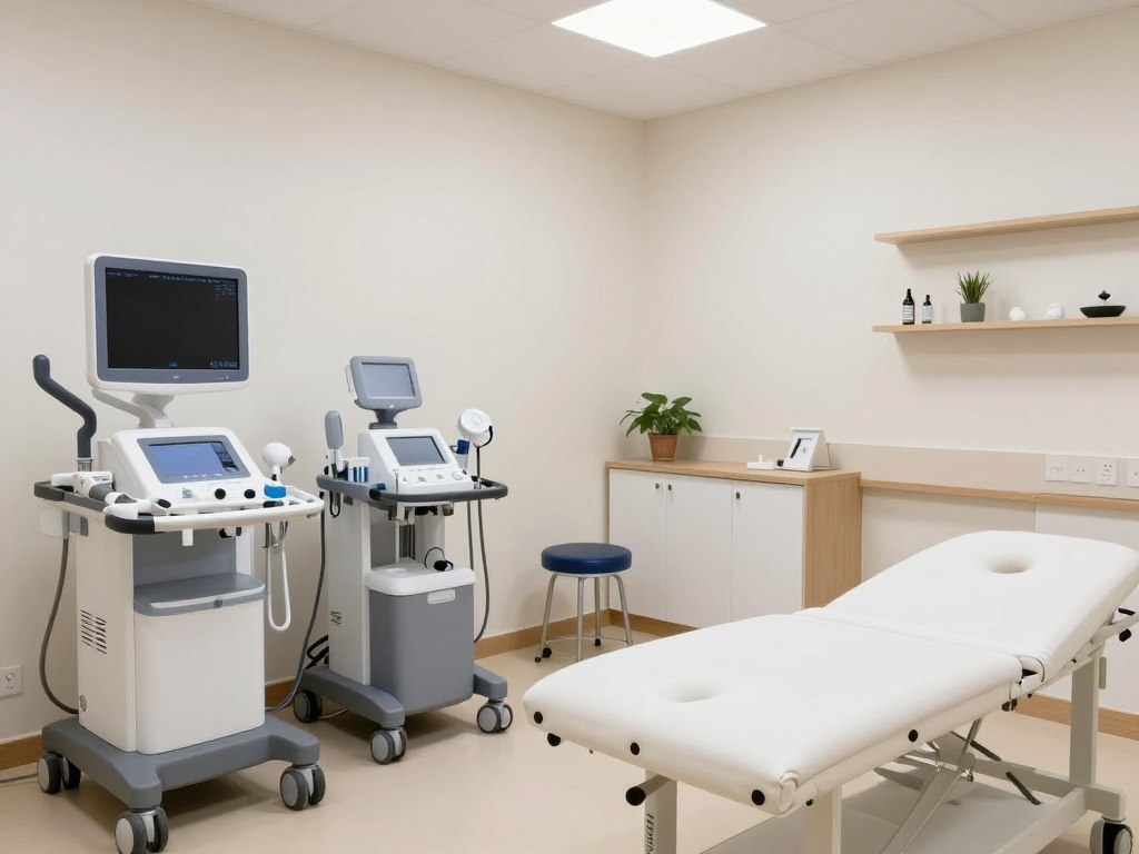 Advanced physiotherapy equipment and treatment room at HSR Layout clinic Advanced physiotherapy equipment and treatment room at HSR Layout clinic