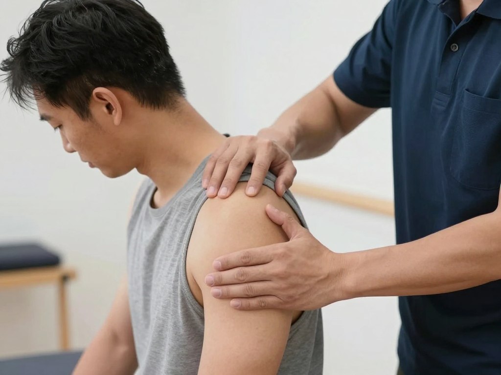Shoulder injury treatment and rotator cuff rehabilitation therapy