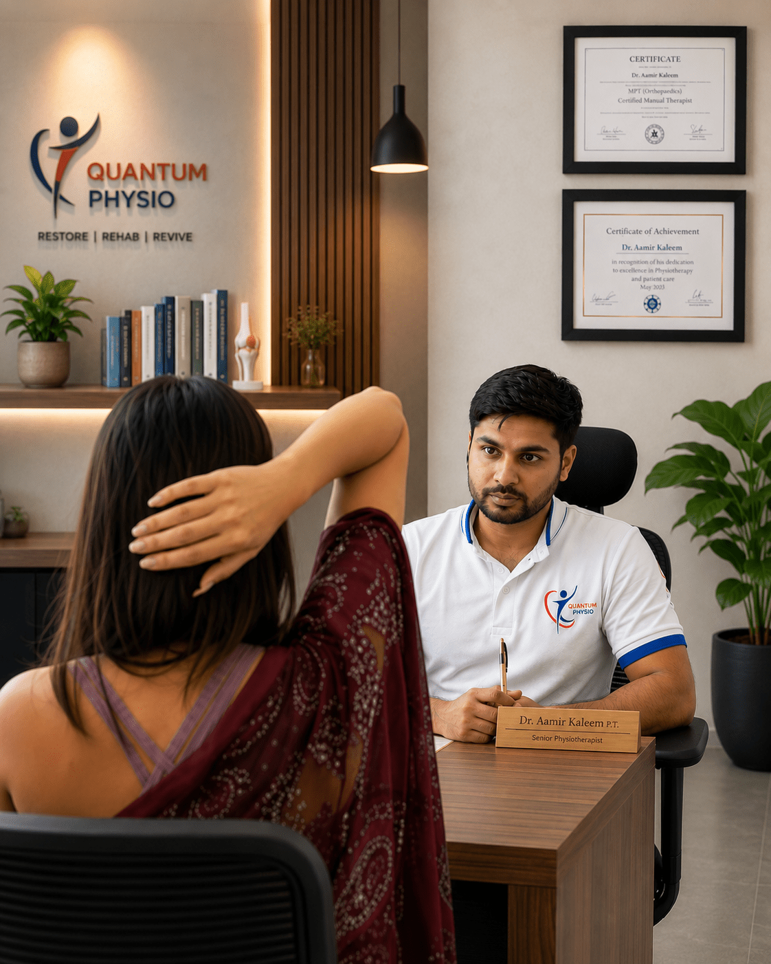 Inside Quantum Physiotherapy clinic in HSR Layout, Bengaluru